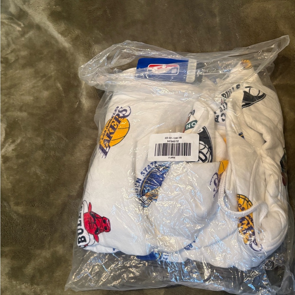 NBA Team Logo White Hoodie